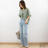 ヴィンテージ風ポケット加工セミワイドパンツ | A.NATALY | 詳細画像1