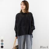 ブラック | シアーリヨセルシャツ | A.NATALY