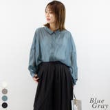 ブルーグレー | シアーリヨセルシャツ | A.NATALY