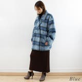 シャギーチェックコクーンミドルコート | A.NATALY | 詳細画像2