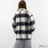 シャギーチェックコクーンミドルコート | A.NATALY | 詳細画像5
