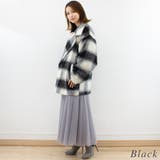 シャギーチェックコクーンミドルコート | A.NATALY | 詳細画像6