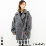 ブラック | シャギーミドルコート | A.NATALY