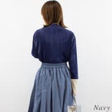 プリーツ配色ハイネック | A.NATALY | 詳細画像3 