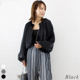 ブラック | シアーシャイニーバルーンボレロ | A.NATALY