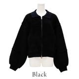 ブークレ×アルパカタッチ襟付きニットブルゾン | A.NATALY | 詳細画像9 