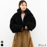 ブラック | プードルファーショート丈ジャケット | A.NATALY