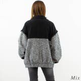 ファンシーツイード異素材切替スタンドブルゾン | A.NATALY | 詳細画像2 