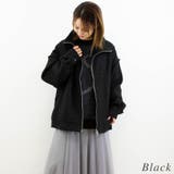 ファンシーツイード異素材切替スタンドブルゾン | A.NATALY | 詳細画像5 