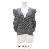 フリンジバルキーニットベスト | A.NATALY | 詳細画像8 