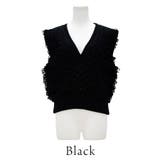 フリンジバルキーニットベスト | A.NATALY | 詳細画像9 