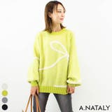 グリーン | 杢ストレッチ×フェザーリボンプルオーバー | A.NATALY