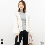 オフ | アルパカタッチテープニットカーディガン | A.NATALY