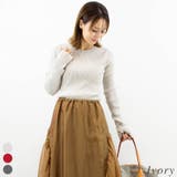 アイボリー | ラメクルーネックプルオーバー | A.NATALY