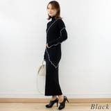 メロー配色ニットワンピース | A.NATALY | 詳細画像5