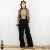 ブラック | サイドビックポケットサロペットパンツ | A.NATALY