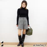 オフ×ブラック | ツイードハーフパンツ | A.NATALY