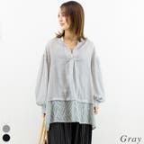 グレー | シアーフラッフィーブラウス | A.NATALY