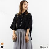 ブラック | フリンジシアーシャツ | A.NATALY
