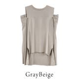 コットンオープンショルダーロングスリーブTシャツ | A.NATALY | 詳細画像15 