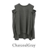 コットンオープンショルダーロングスリーブTシャツ | A.NATALY | 詳細画像17 