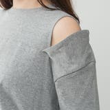 コットンオープンショルダーロングスリーブTシャツ | A.NATALY | 詳細画像21 