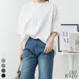 オフホワイト | オーバーサイズコットンパネルTシャツ | A.NATALY