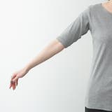 キーネックコットン5分袖トップ | A.NATALY | 詳細画像19 