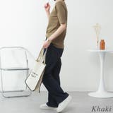 キーネックコットン5分袖トップ | A.NATALY | 詳細画像2 