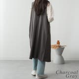 ミニ裏毛ノーカラーリラックスロングベスト | A.NATALY | 詳細画像8 