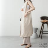 ミニ裏毛ノーカラーリラックスロングベスト | A.NATALY | 詳細画像3 
