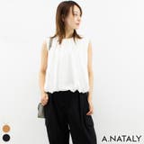 オフホワイト | タックギャザーバルーンノースリーブ | A.NATALY