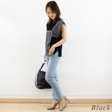 麻タッチ配色フレンチスリーブプルオーバー | A.NATALY | 詳細画像6 