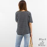 ボーダー5分袖トップス | A.NATALY | 詳細画像3 