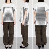 パネルボーダー風半袖トップス | A.NATALY | 詳細画像7