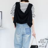 ボーダーパフスリーブトップス | A.NATALY | 詳細画像1 