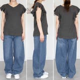 フレアーフレンチスリーブTシャツ | A.NATALY | 詳細画像13