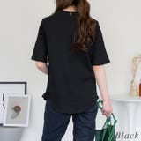 リブプチハイネック半袖Ｔシャツ | A.NATALY | 詳細画像3 