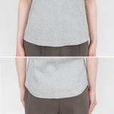 スクエアネック５分袖コットンリブＴシャツ | A.NATALY | 詳細画像12 