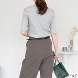 スクエアネック５分袖コットンリブＴシャツ | A.NATALY | 詳細画像3 