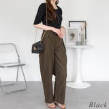 スクエアネック５分袖コットンリブＴシャツ | A.NATALY | 詳細画像6 