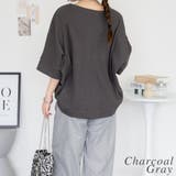 コットンワッフル7分袖ドルマンTシャツ | A.NATALY | 詳細画像9