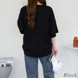 コットンワッフル7分袖ドルマンTシャツ | A.NATALY | 詳細画像11