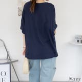 コットンワッフル7分袖ドルマンTシャツ | A.NATALY | 詳細画像1