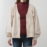 ミニ裏毛V空きジップアップブルゾン | A.NATALY | 詳細画像16 