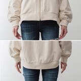 ミニ裏毛V空きジップアップブルゾン | A.NATALY | 詳細画像17 