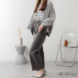 ミニ裏毛V空きジップアップブルゾン | A.NATALY | 詳細画像2 