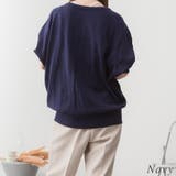 ドルマンシルエット5分袖ニット | A.NATALY | 詳細画像1