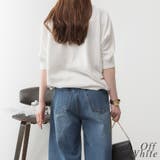 ドルマンシルエット5分袖ニット | A.NATALY | 詳細画像3