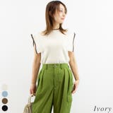 アイボリー | 麻タッチノースリーブプルオーバー | A.NATALY